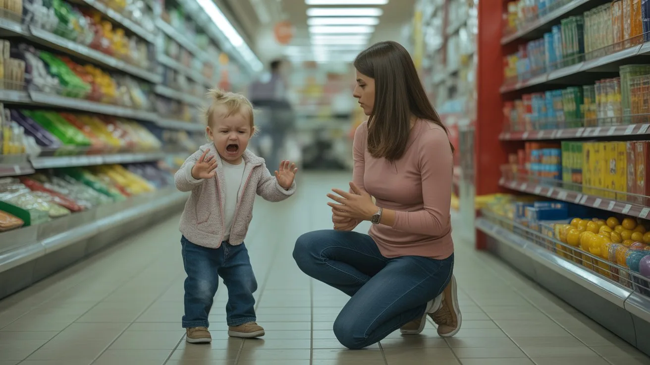 cómo evitar rabietas en el supermercado con niños pequeños