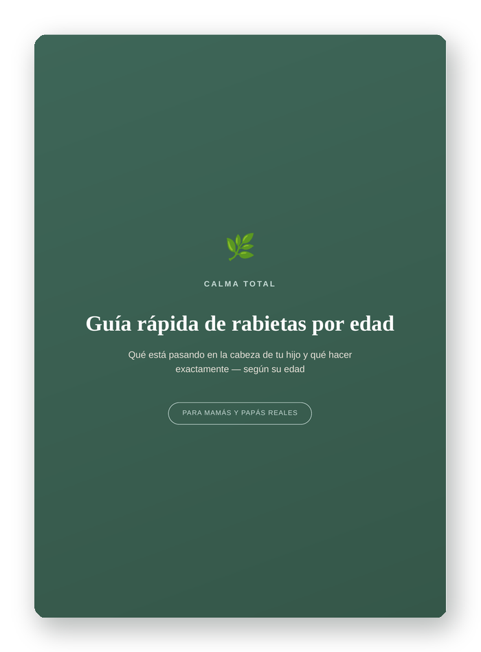 Portada de la Guía de Rabietas por Edad